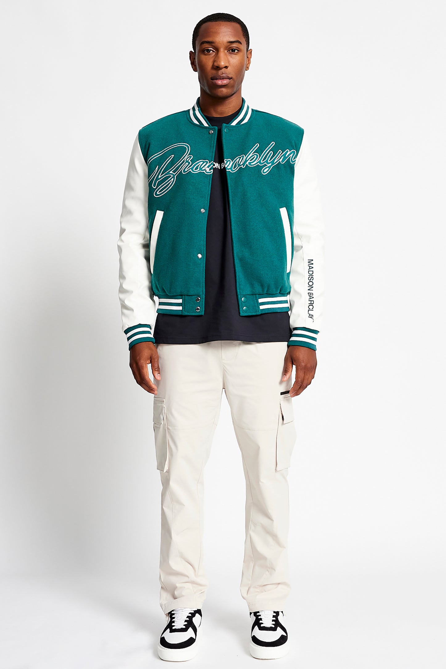 Hudson Baseball Wool Jacket - Forest