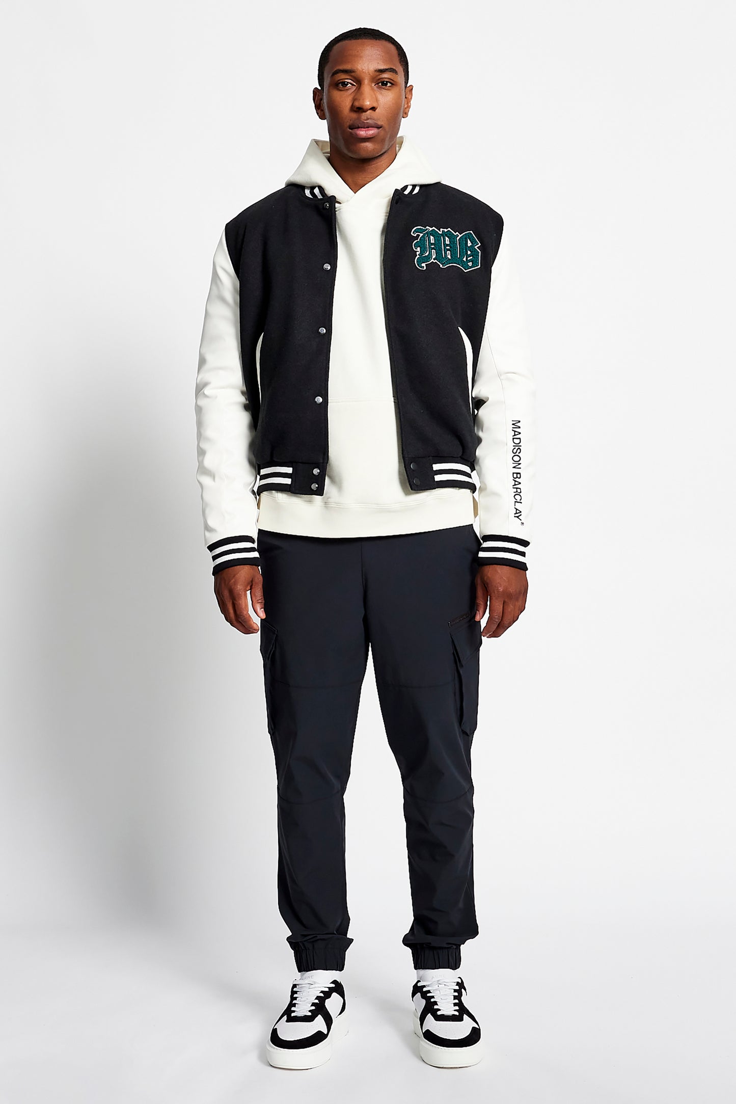 Lincoln Baseball Wool Jacket - Black
