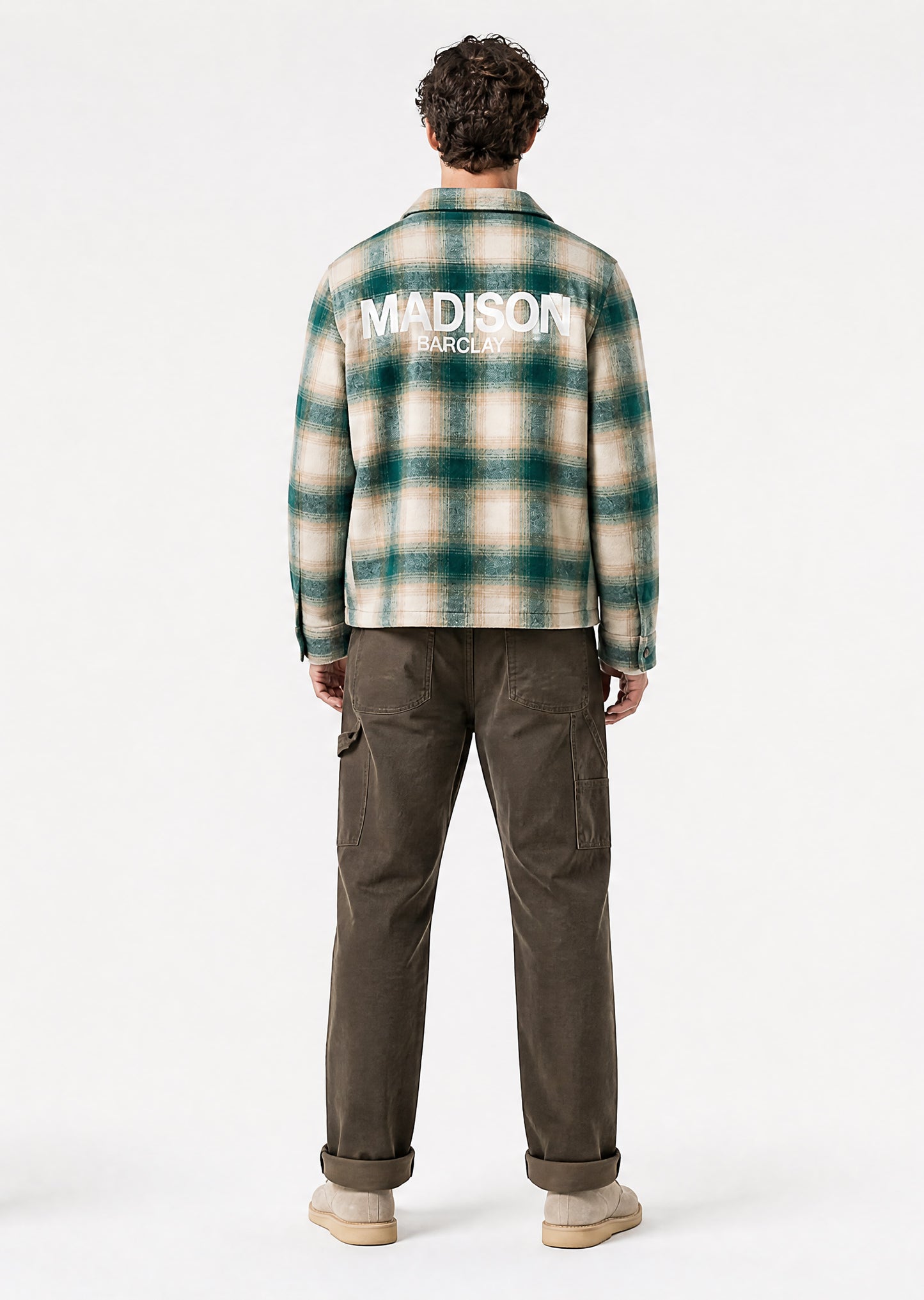 Staten Checked Shacket - Teal