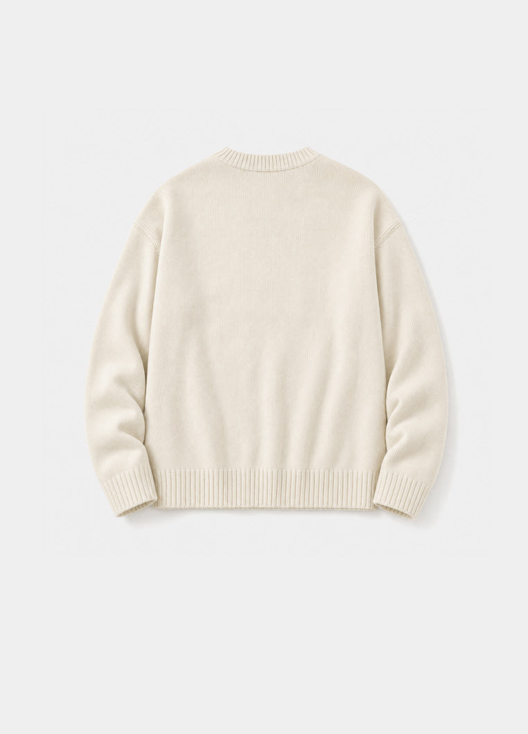 Ocean Av Knit Sweater - Cream