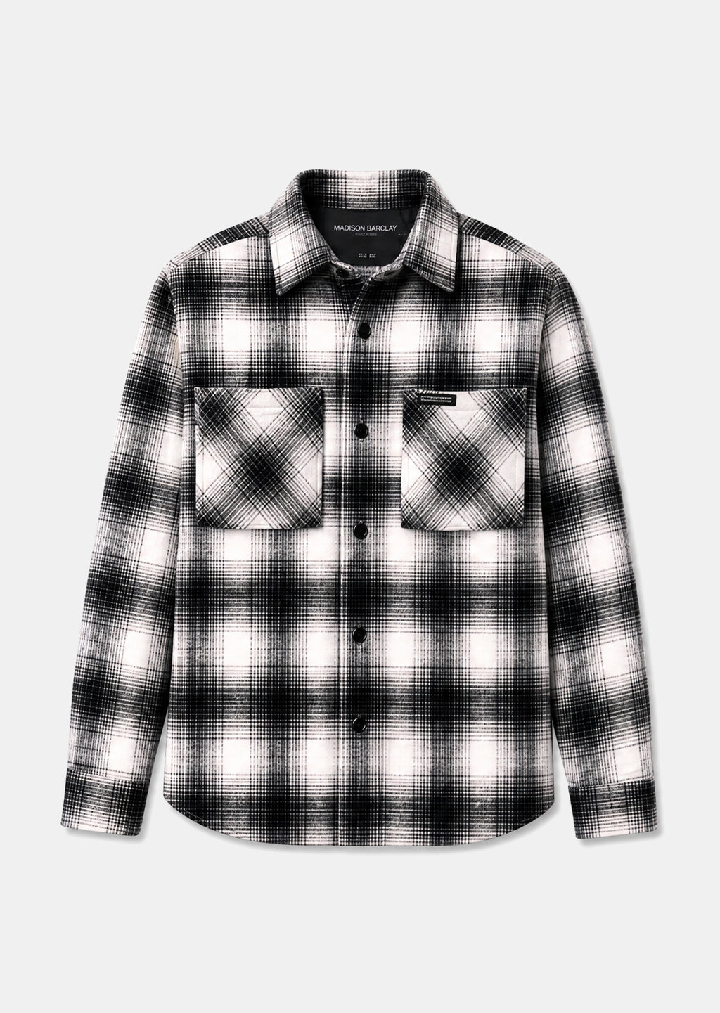 Wall St Flannel Shirt - Black / White