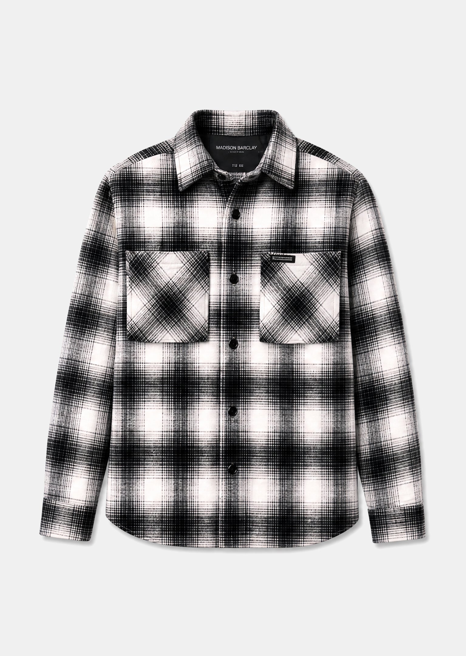 Wall St Flannel Shirt - Black / White