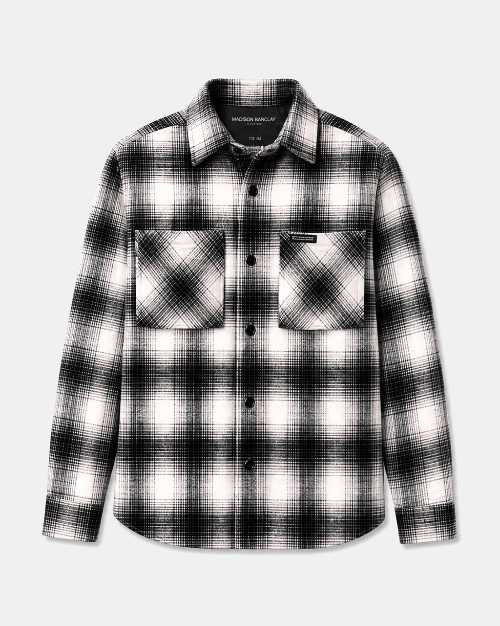 Wall St Flannel Shirt - Black / White