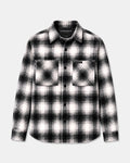 Wall St Flannel Shirt - Black / White