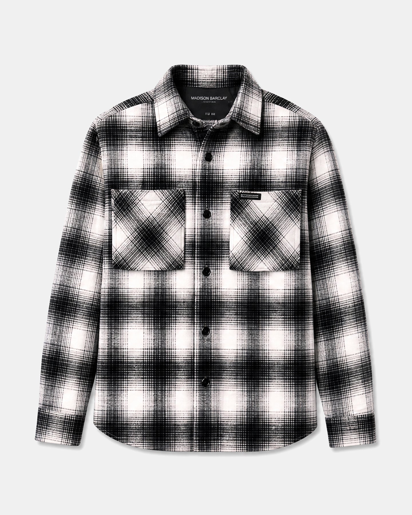 Wall St Flannel Shirt - Black / White
