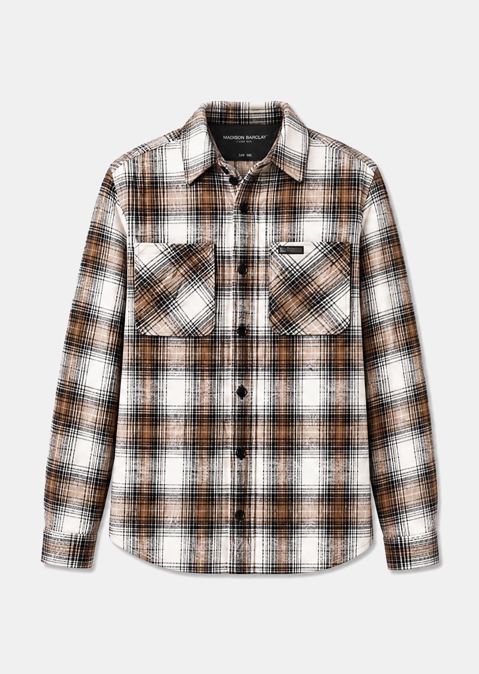 Wall St Flannel Shirt - Black / White