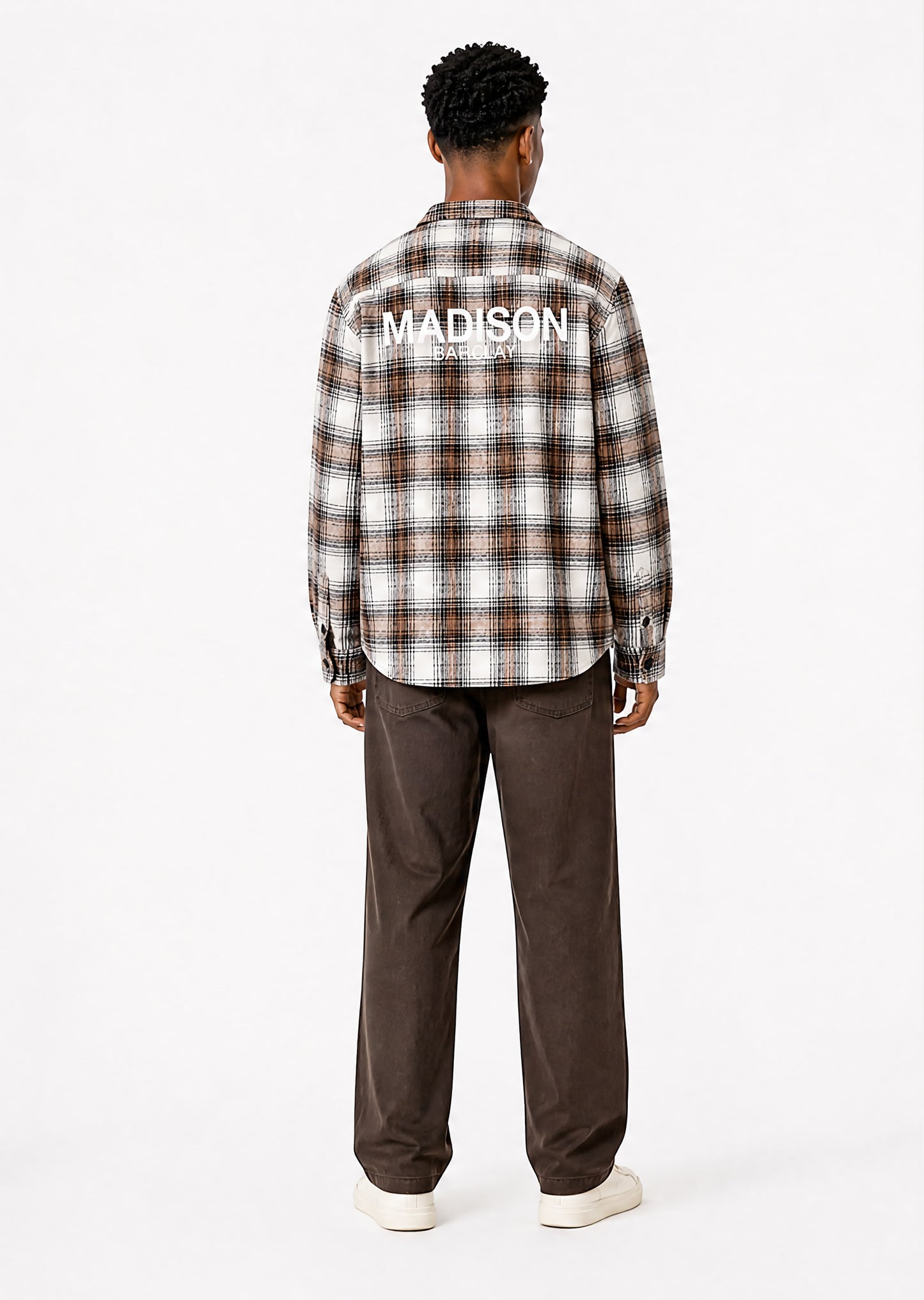 Wall St Flannel Shirt - Light Brown