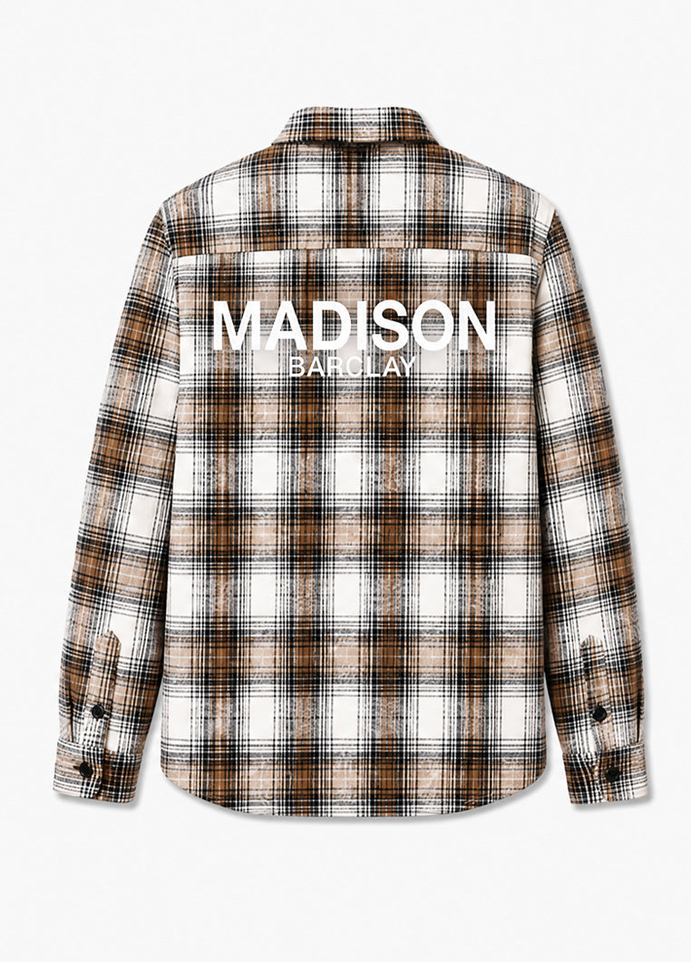 Wall St Flannel Shirt - Light Brown