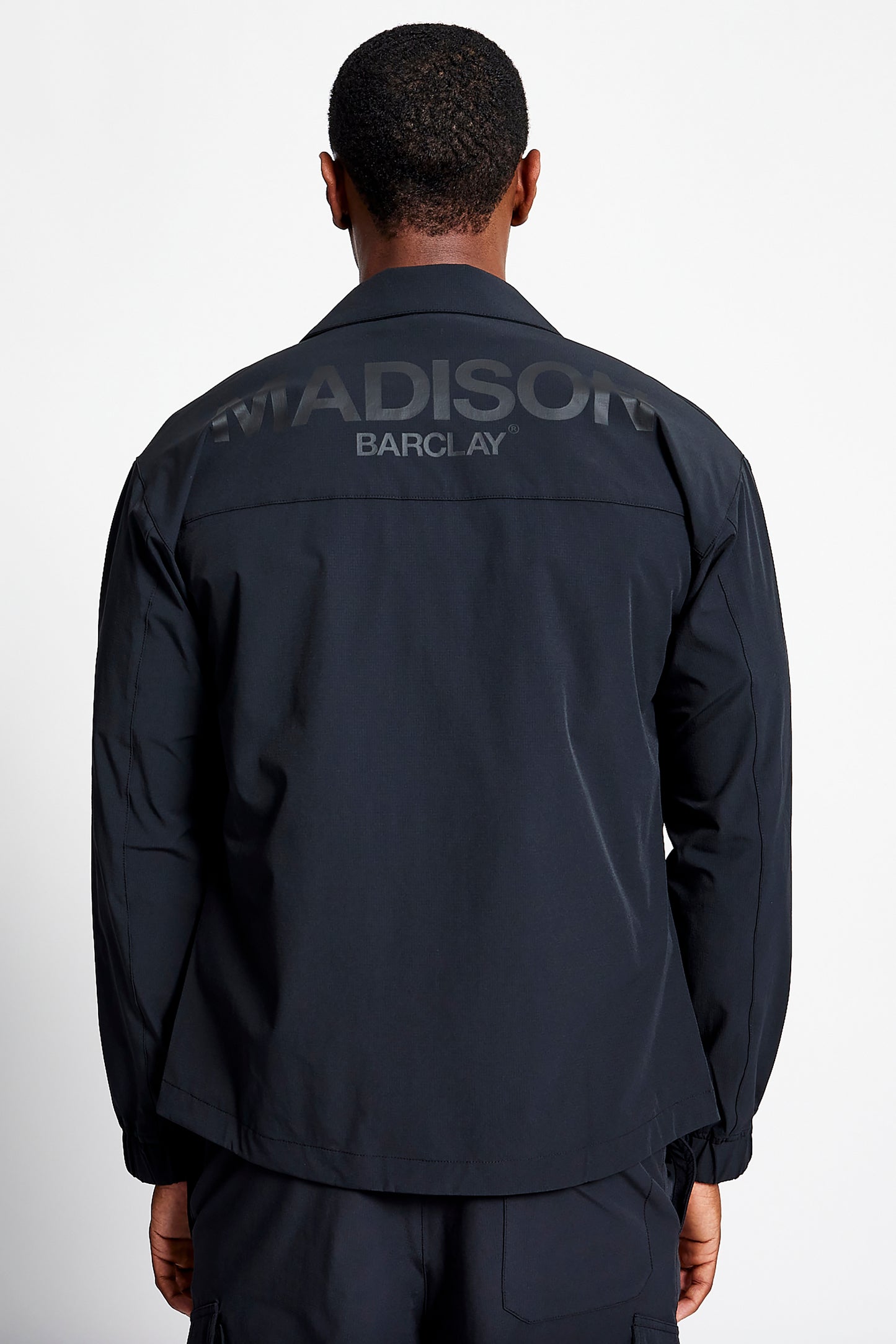 Flat Iron Zip Overshirt - Black