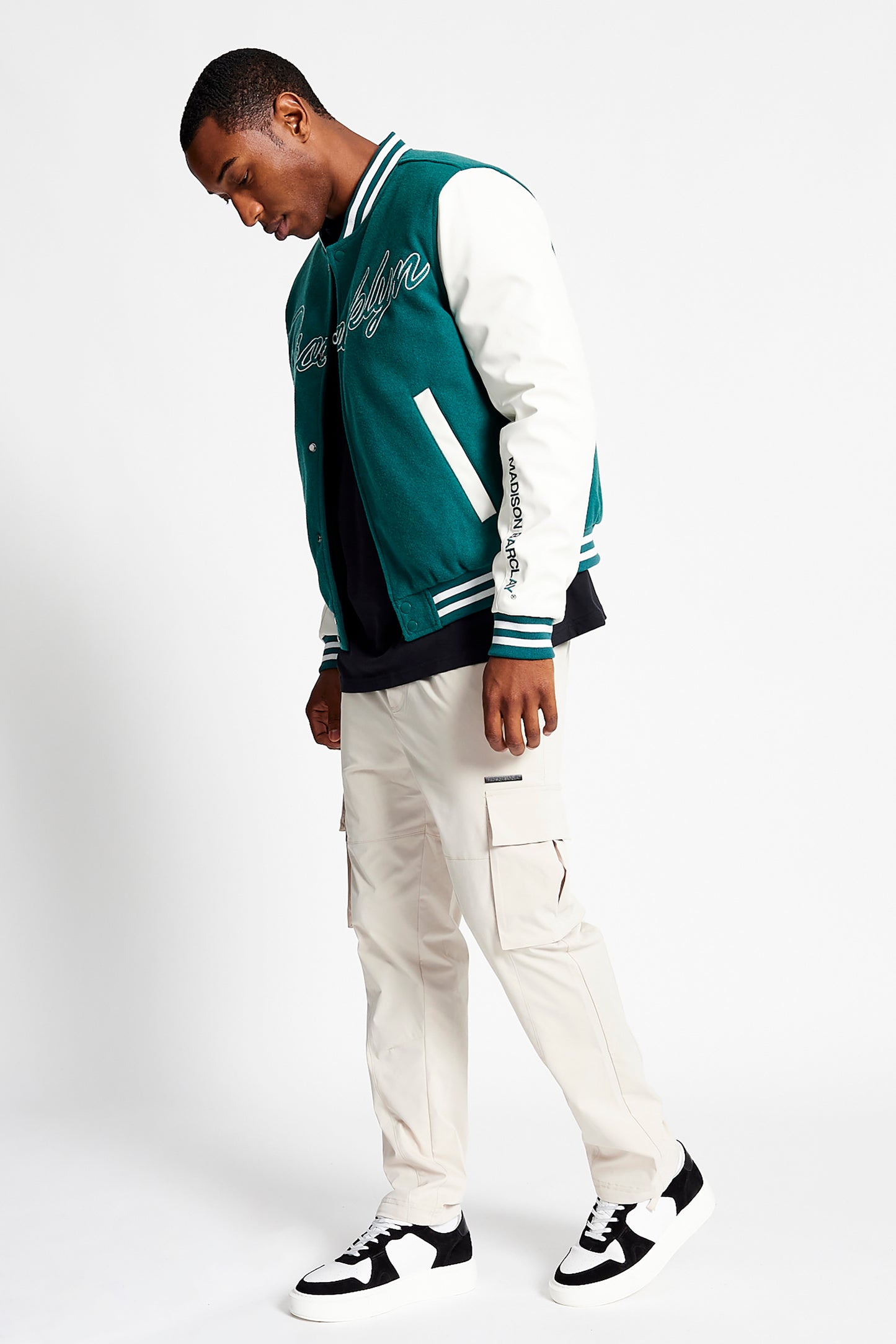 Hudson Baseball Wool Jacket - Forest