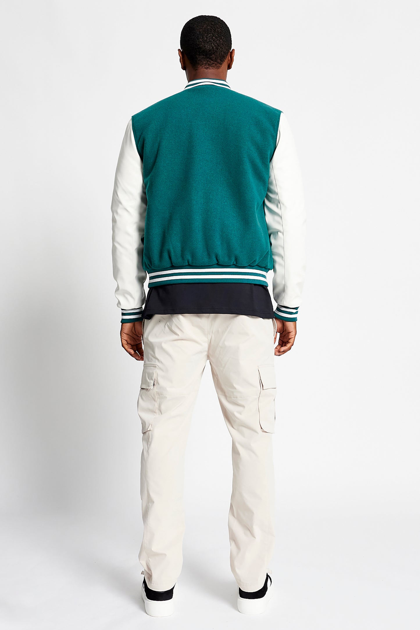 Hudson Baseball Wool Jacket - Forest
