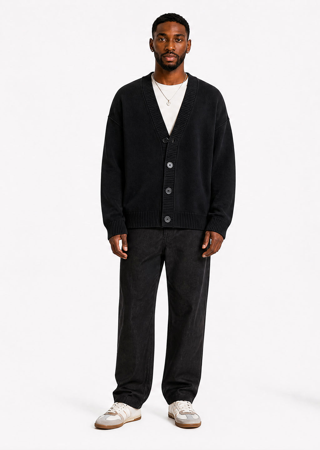 Ocean Av Knit Cardigan - Black