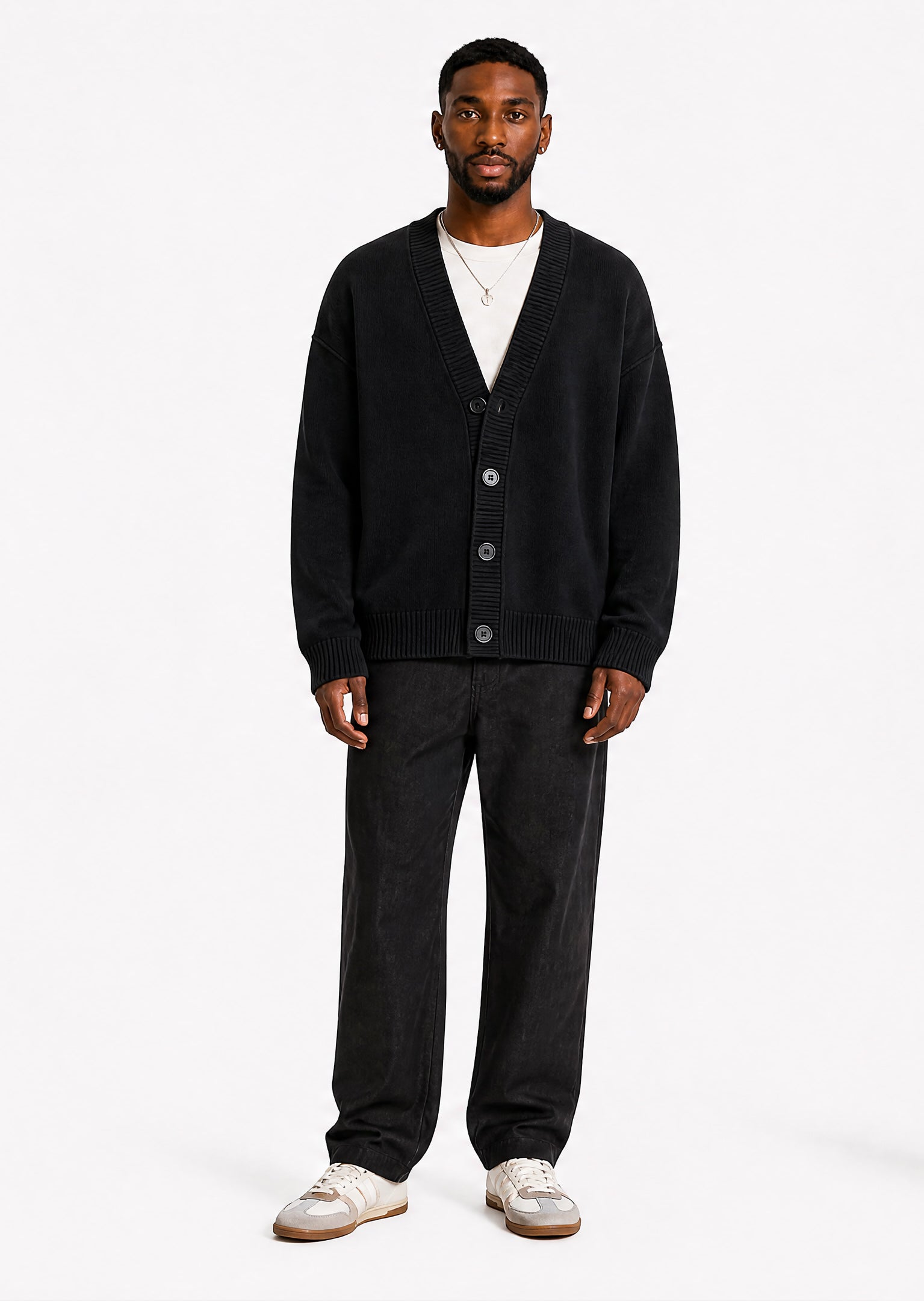 Ocean Av Knit Cardigan - Black