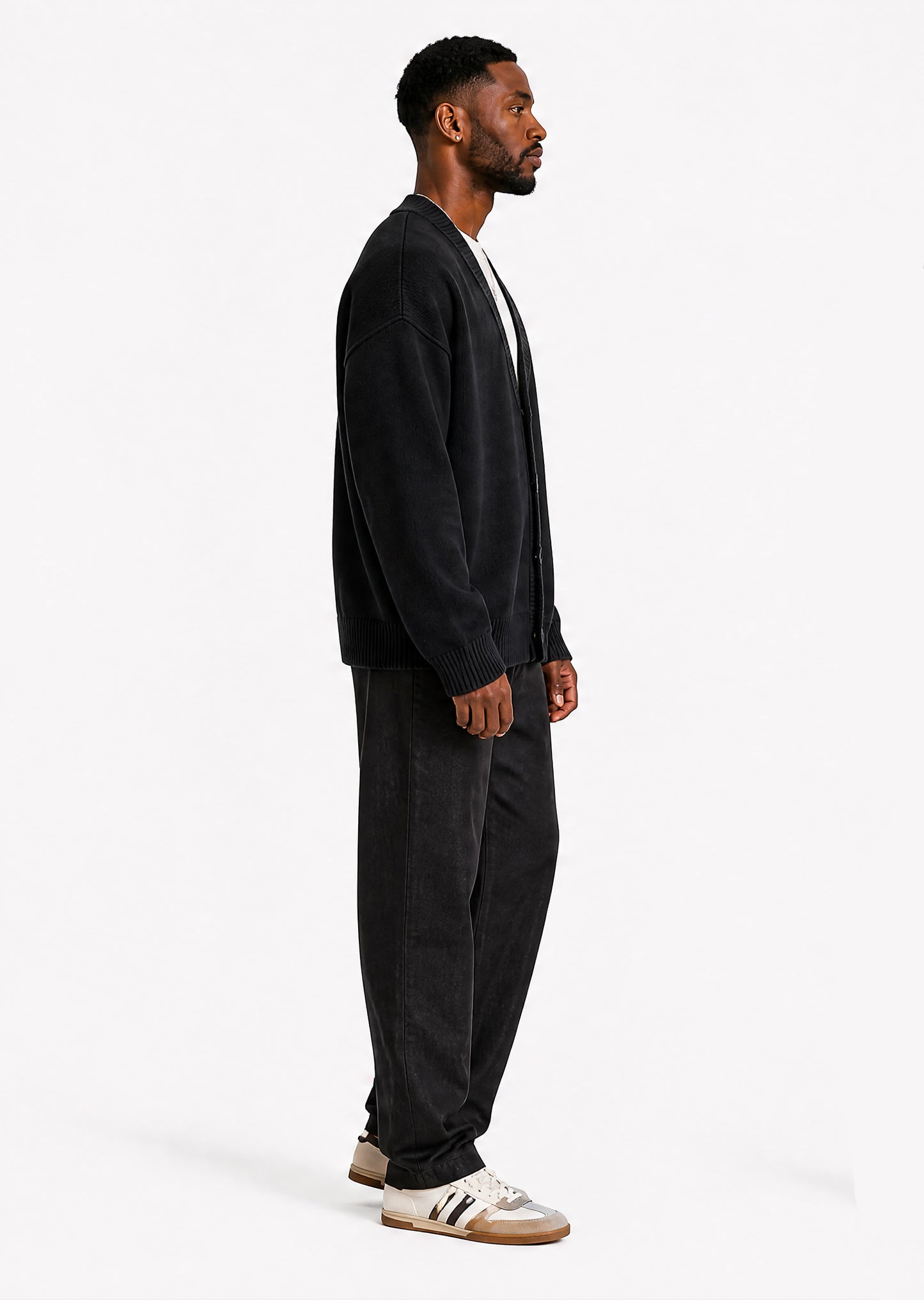 Ocean Av Knit Cardigan - Black