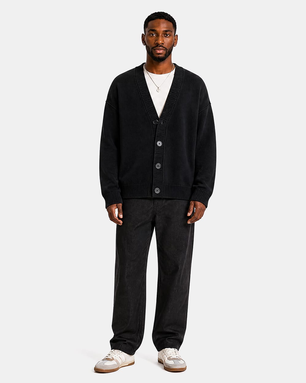 Ocean Av Knit Cardigan - Black