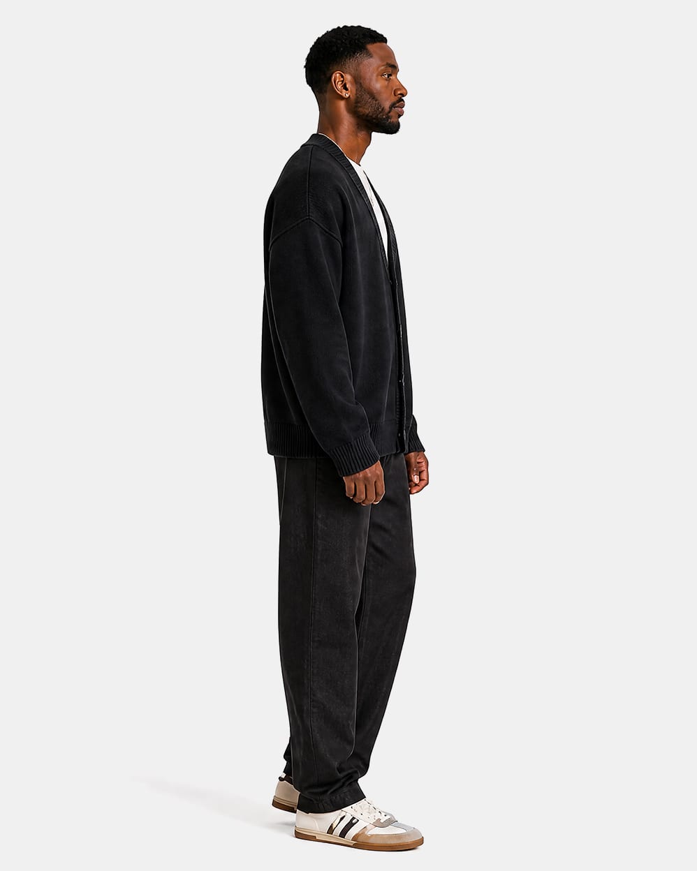 Ocean Av Knit Cardigan - Black