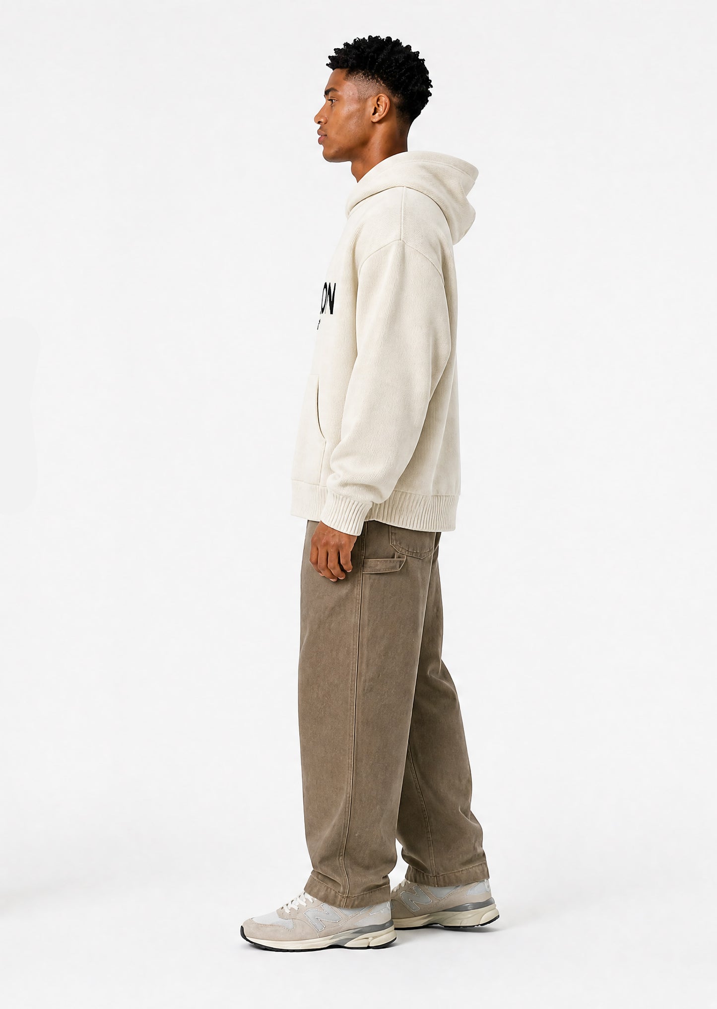 Ocean Av Knit Hoody - Cream