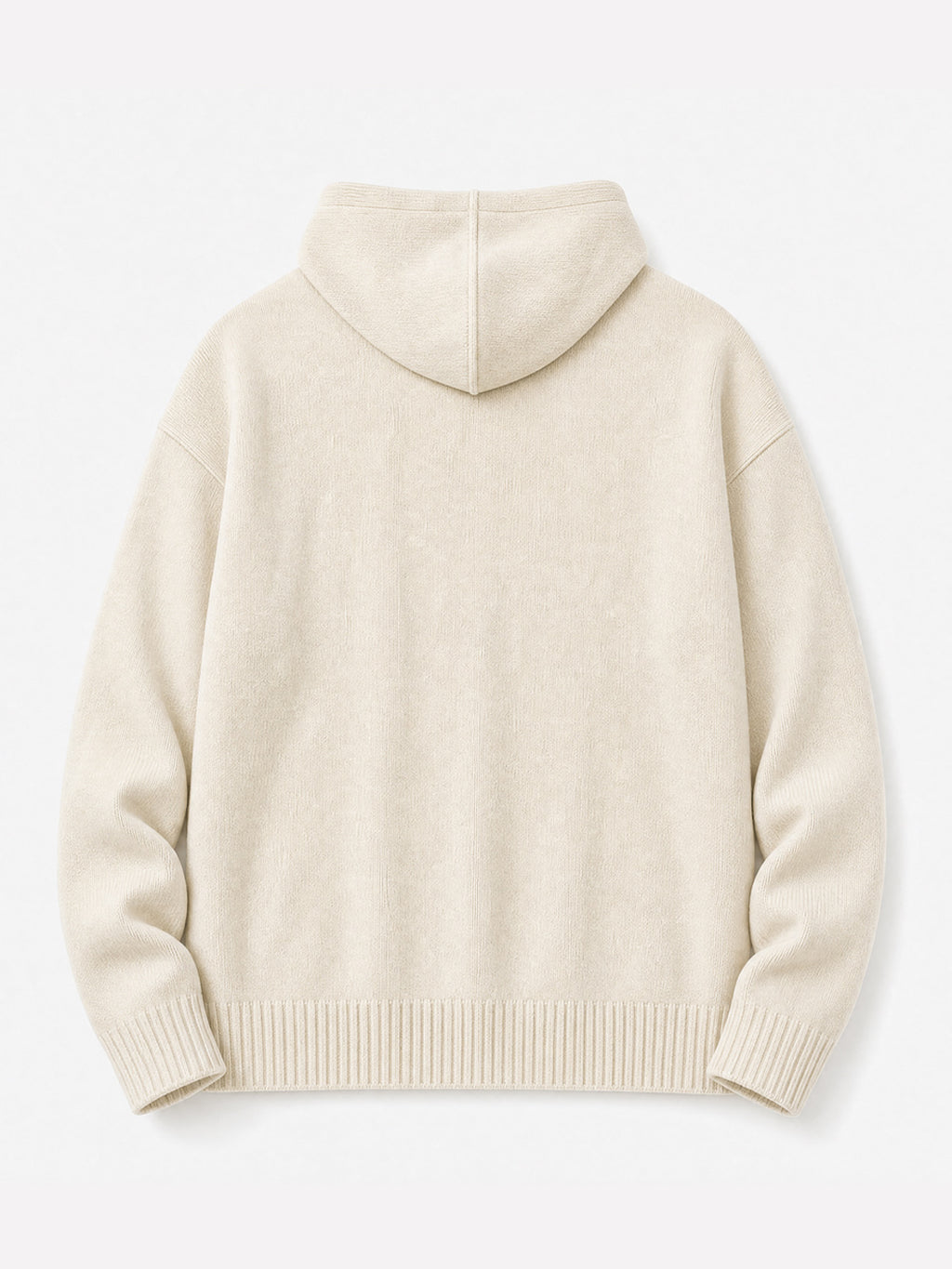 Ocean Av Knit Hoodie - Cream