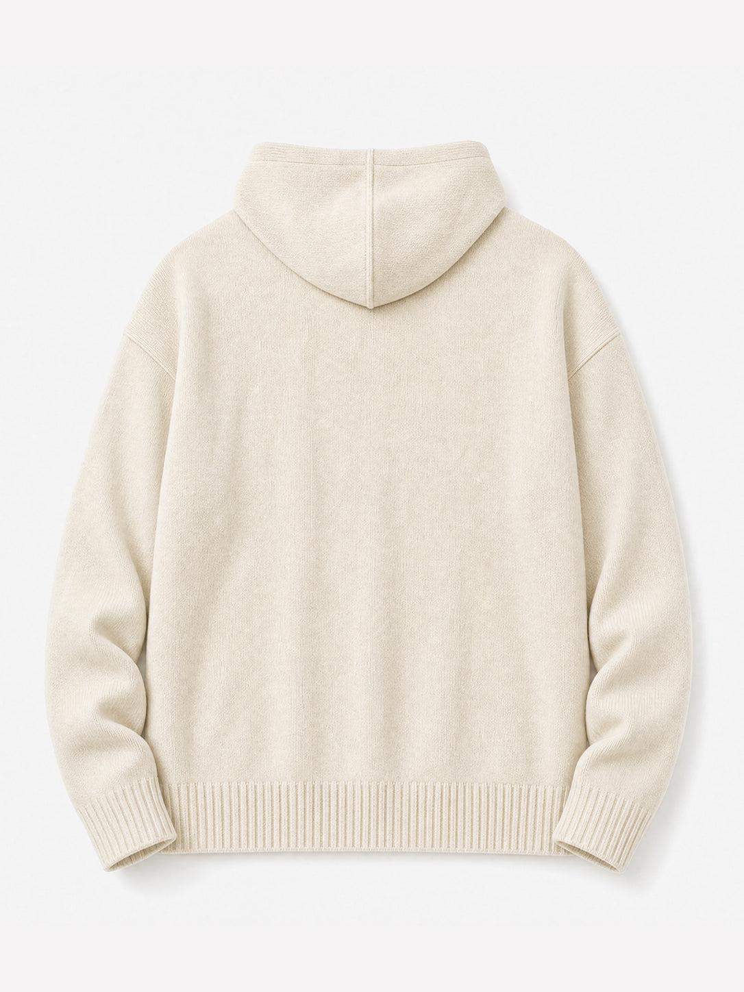 Ocean Av Knit Hoodie - Cream