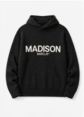 Ocean Av Knit Hoodie - Black