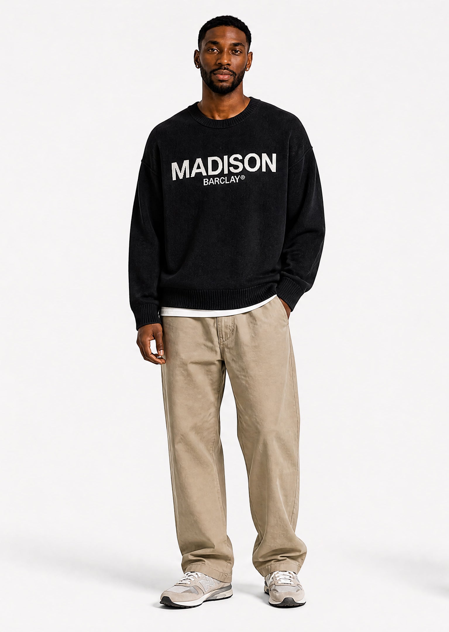 Ocean Av Knit Sweater - Black