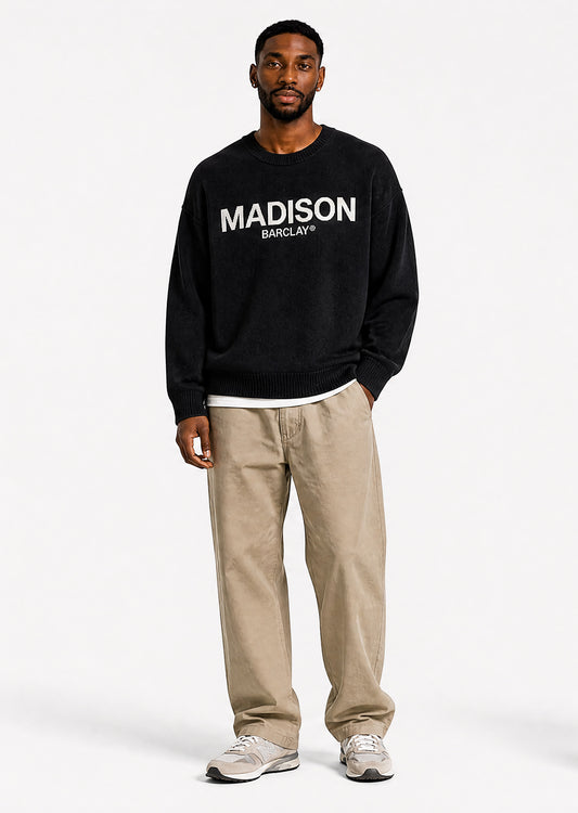 Ocean Av Knit Sweater - Black