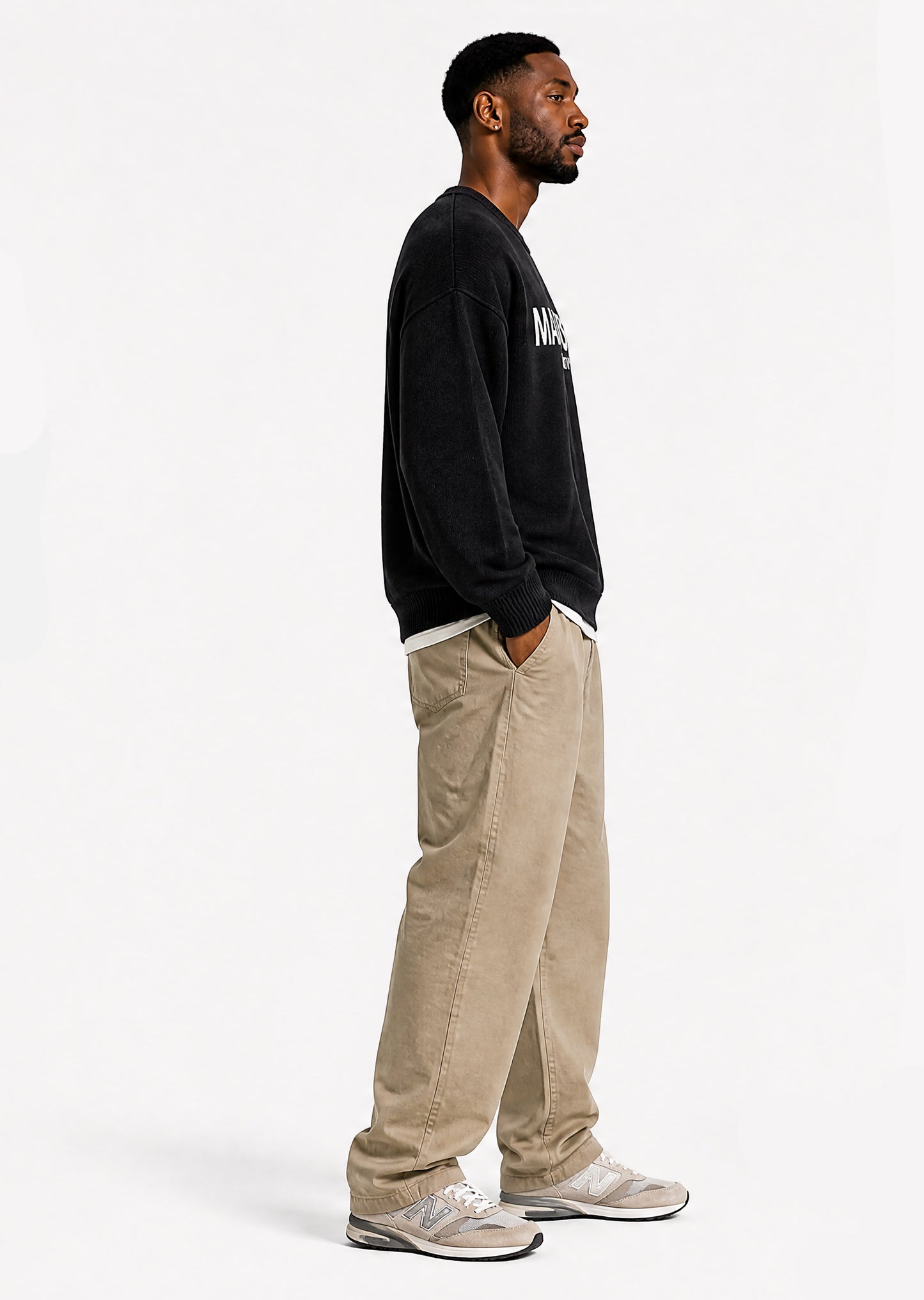 Ocean Av Knit Sweater - Black