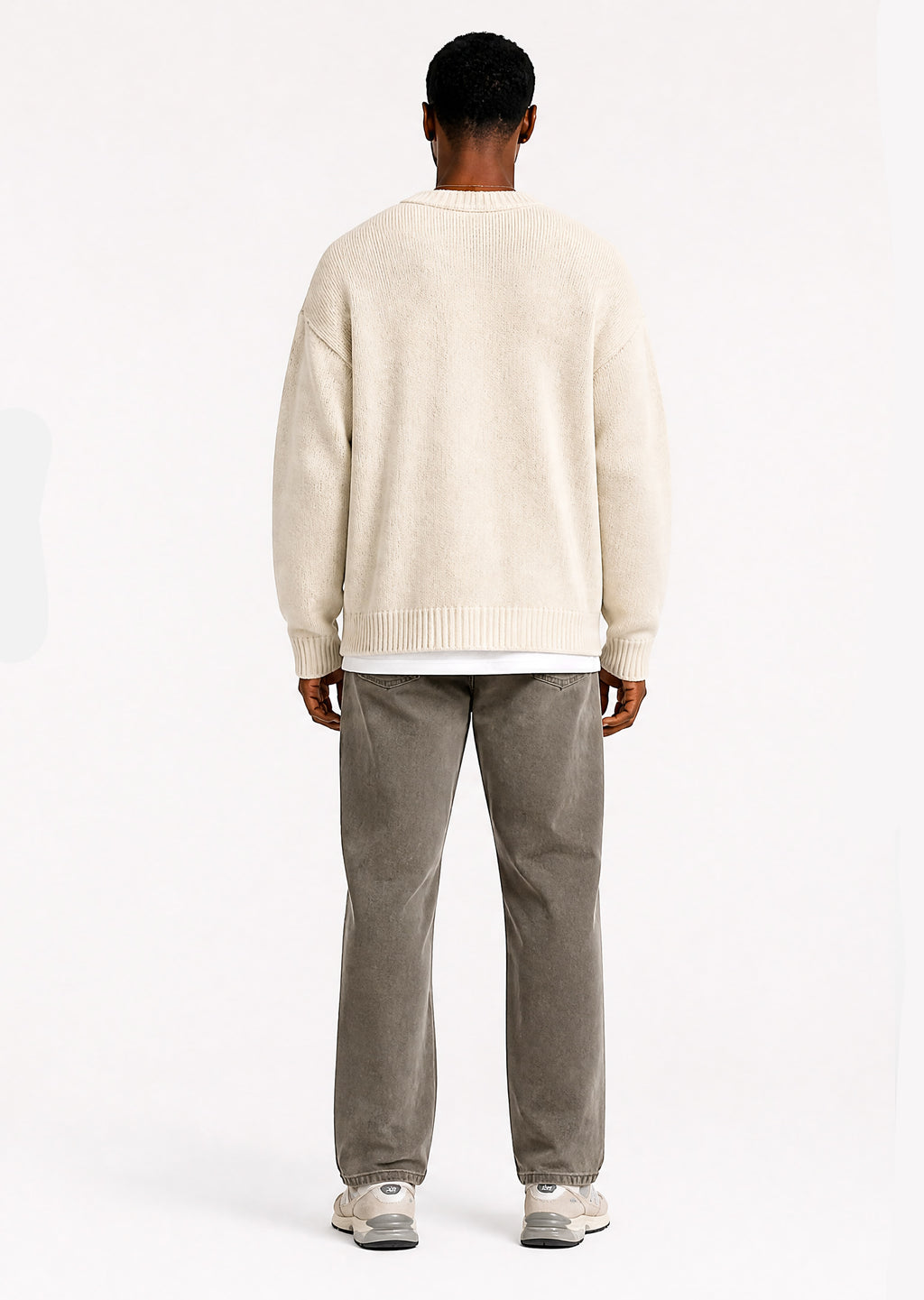 Ocean Av Knit Sweater - Cream