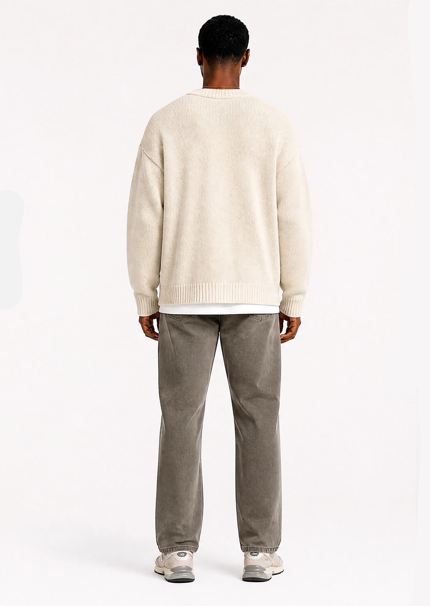 Ocean Av Knit Sweater - Cream