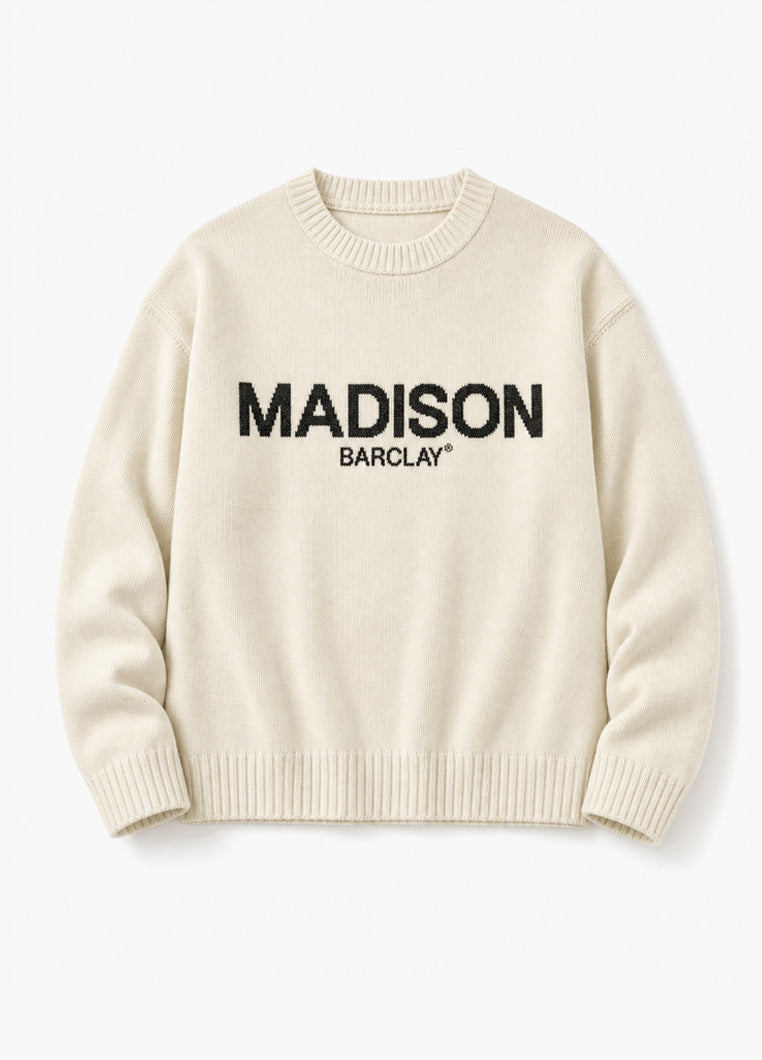Ocean Av Knit Sweater - Cream