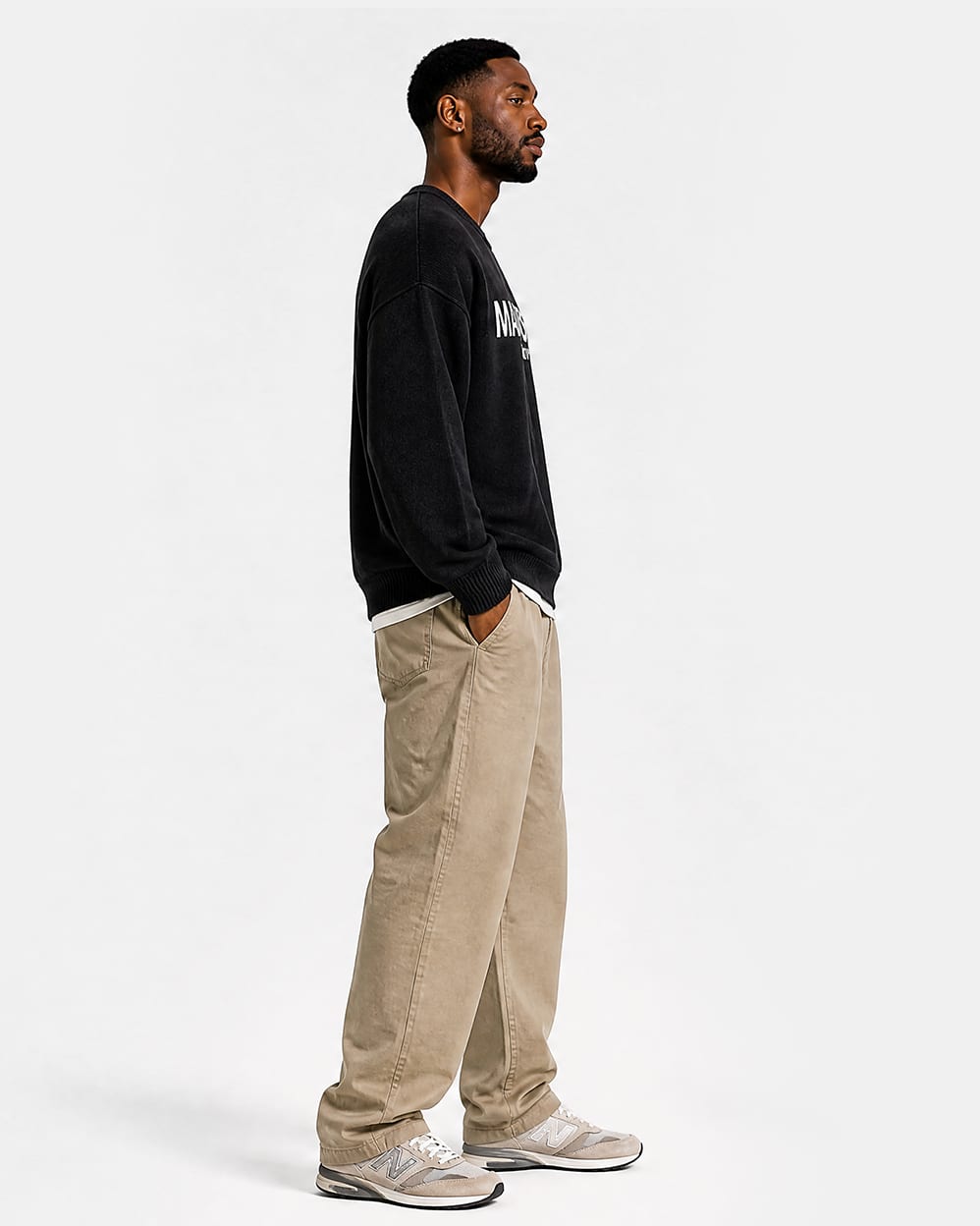 Ocean Av Knit Sweater - Black
