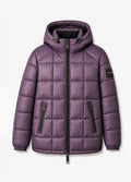 Hester Sheer Puffer Jacket - Plum