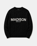 Ocean Av Cable Knit Sweater - Black