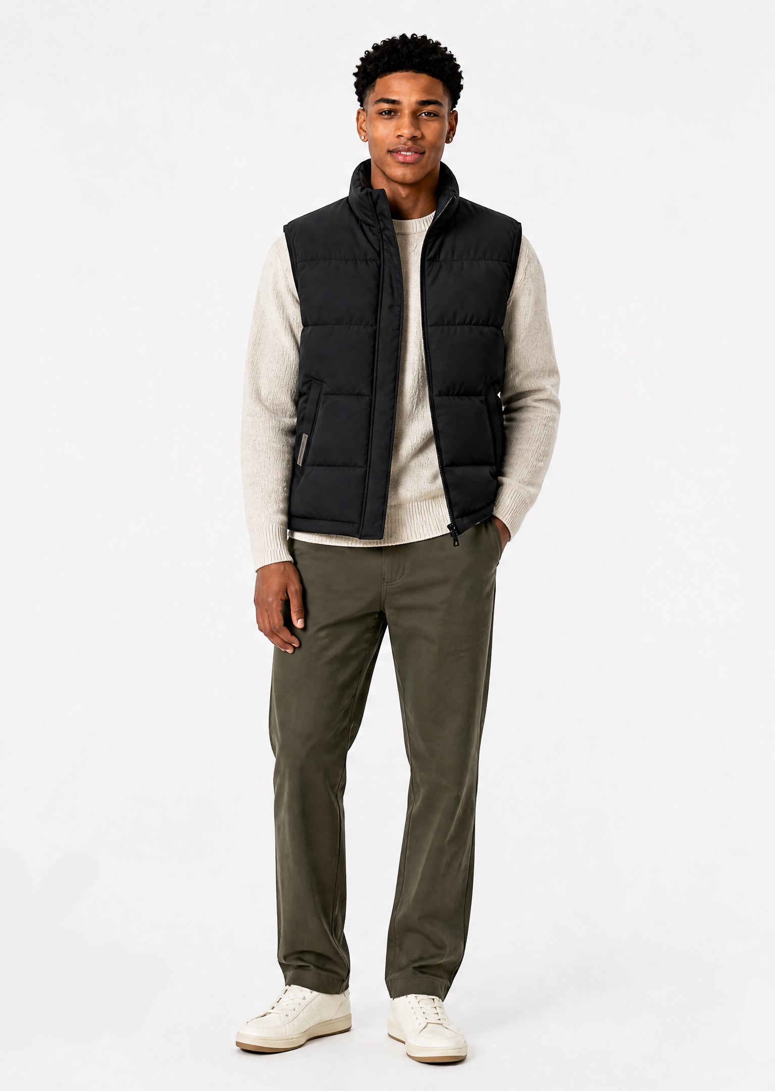 Summit Puffer Gilet - Black