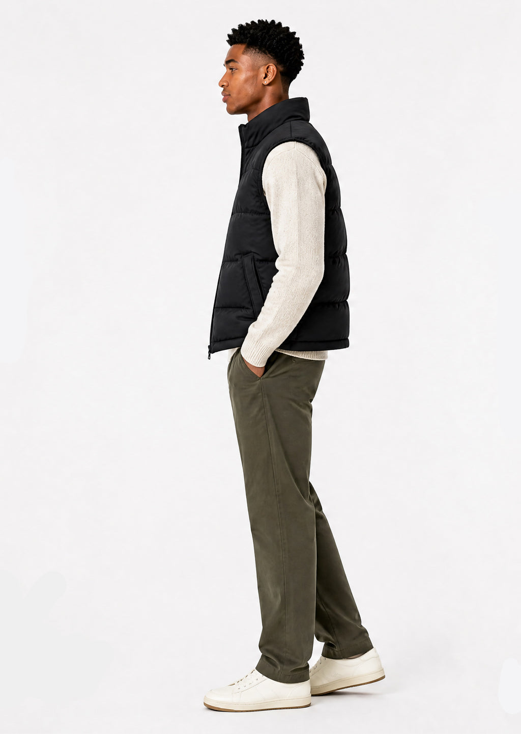 Summit Puffer Gilet - Black