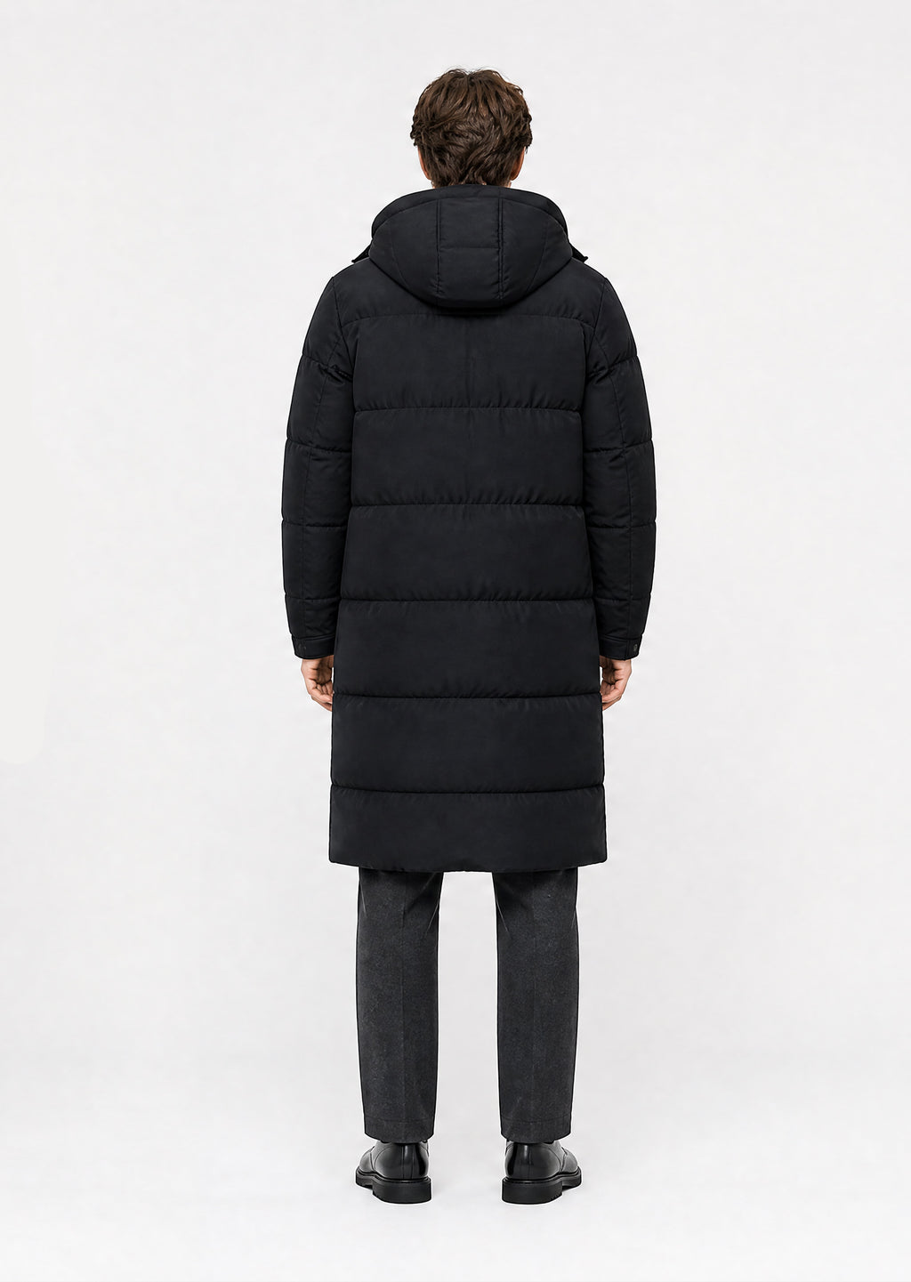 Harlem Longline Puffer Jacket - Black