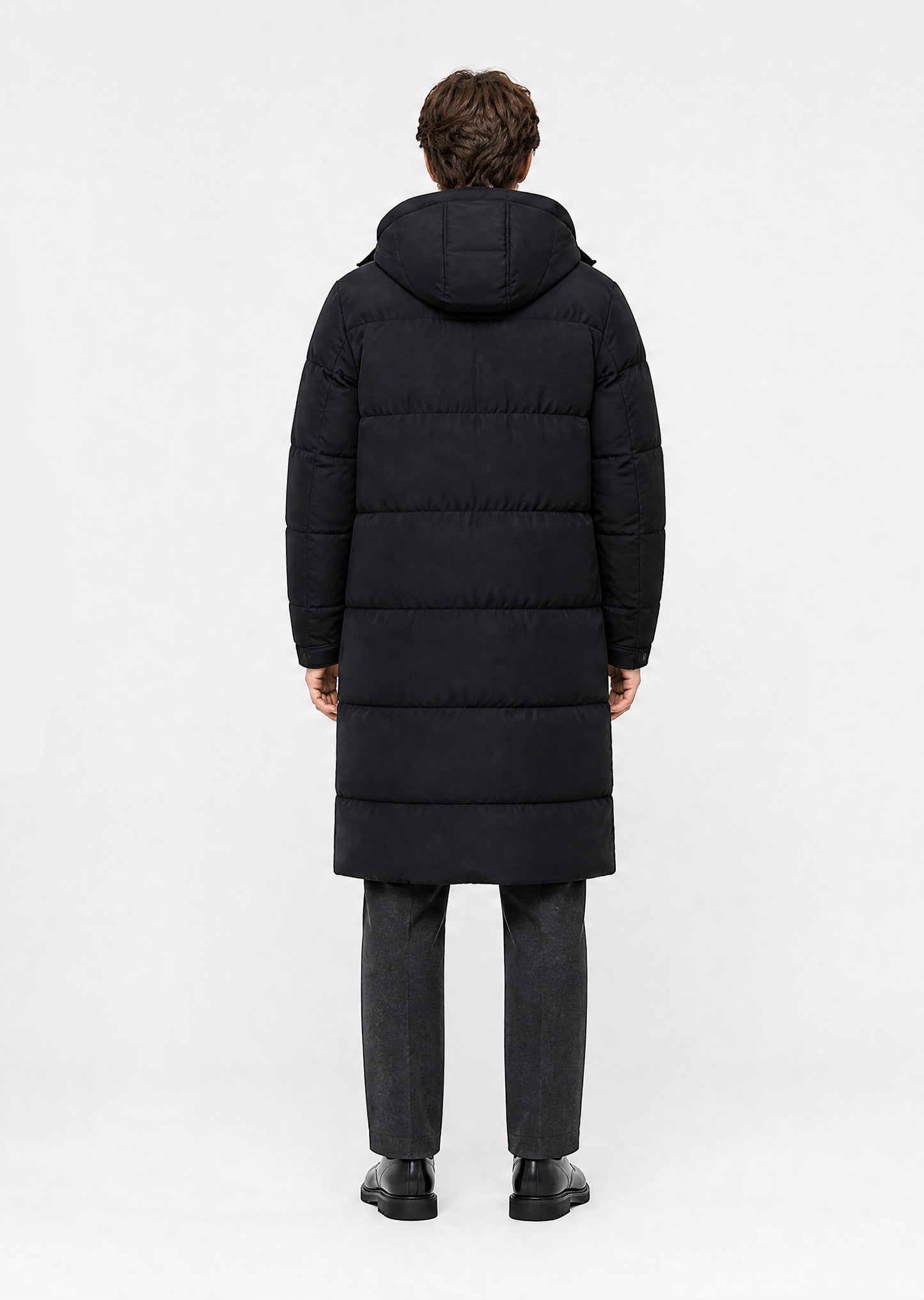 Harlem Longline Puffer Jacket - Black