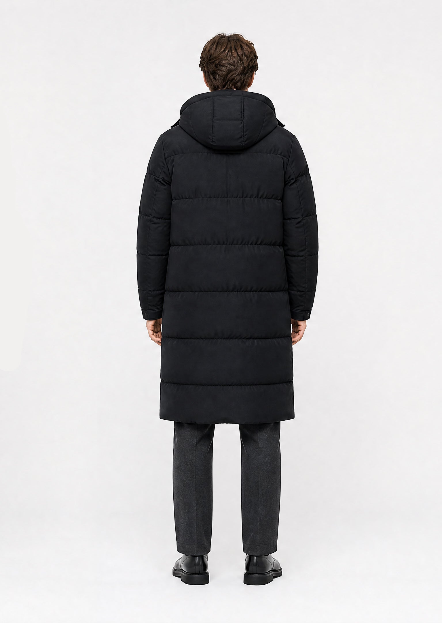 Harlem Longline Puffer Jacket - Black