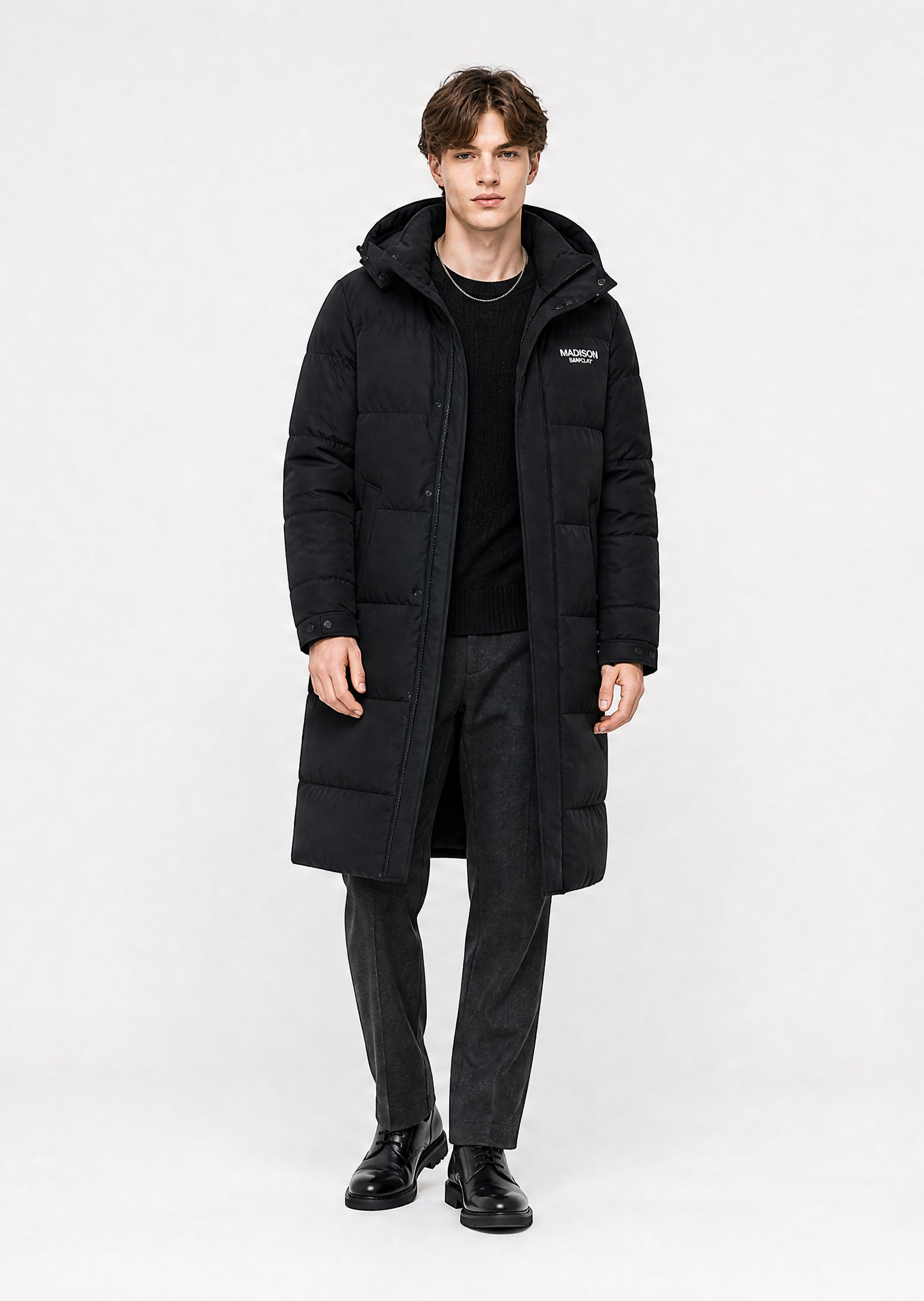 Harlem Longline Puffer Jacket - Black