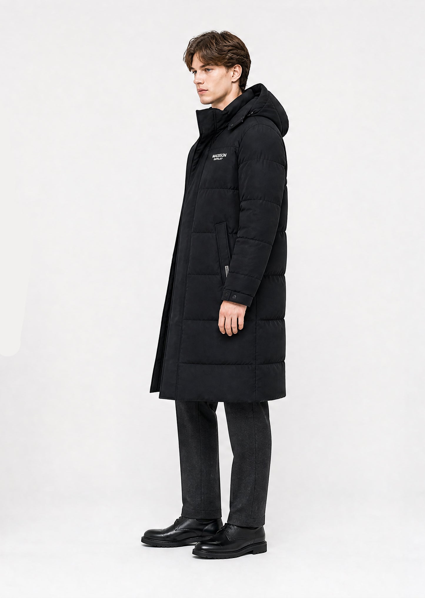 Harlem Longline Puffer Jacket - Black