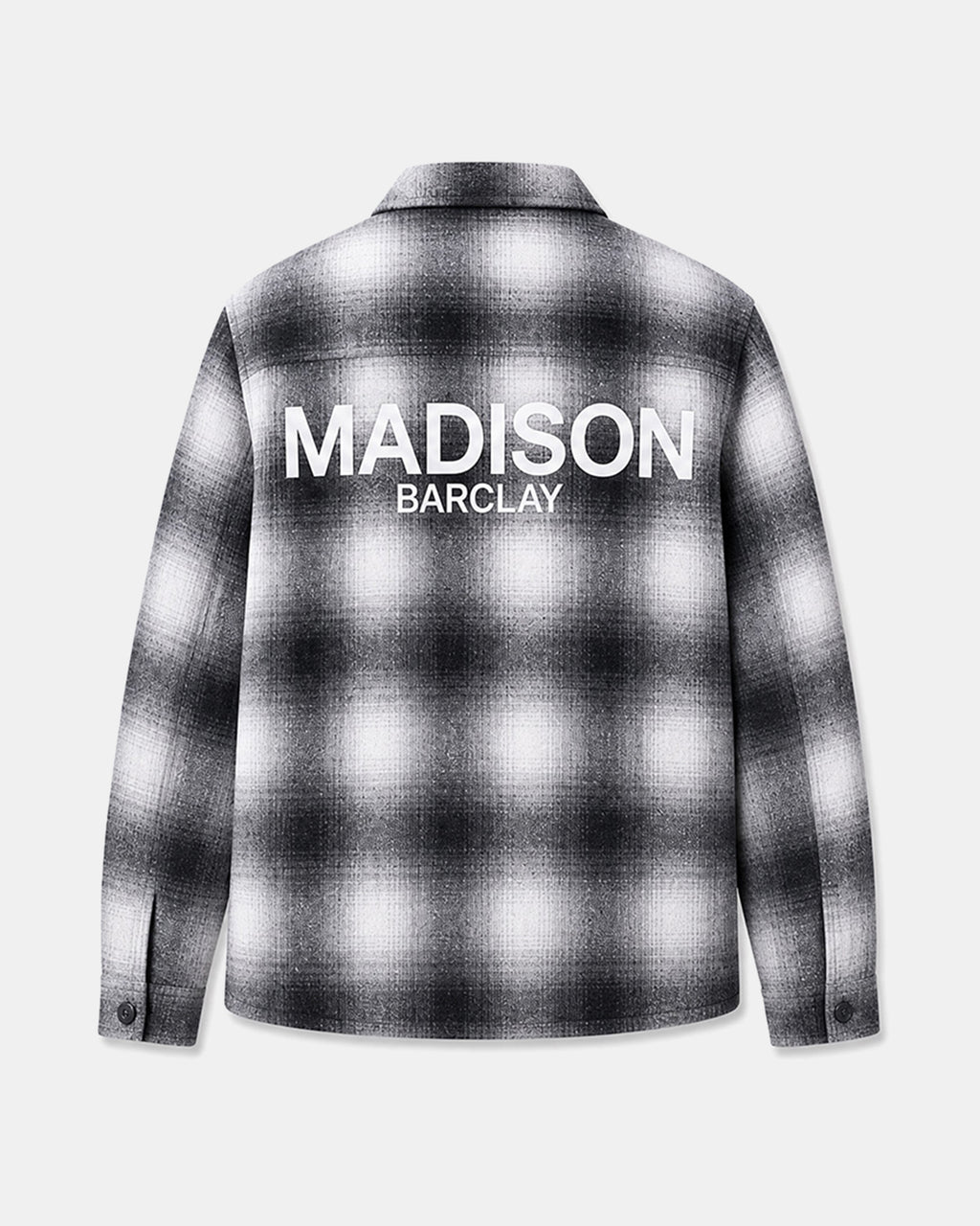 Staten Checked Shacket - Ice Grey