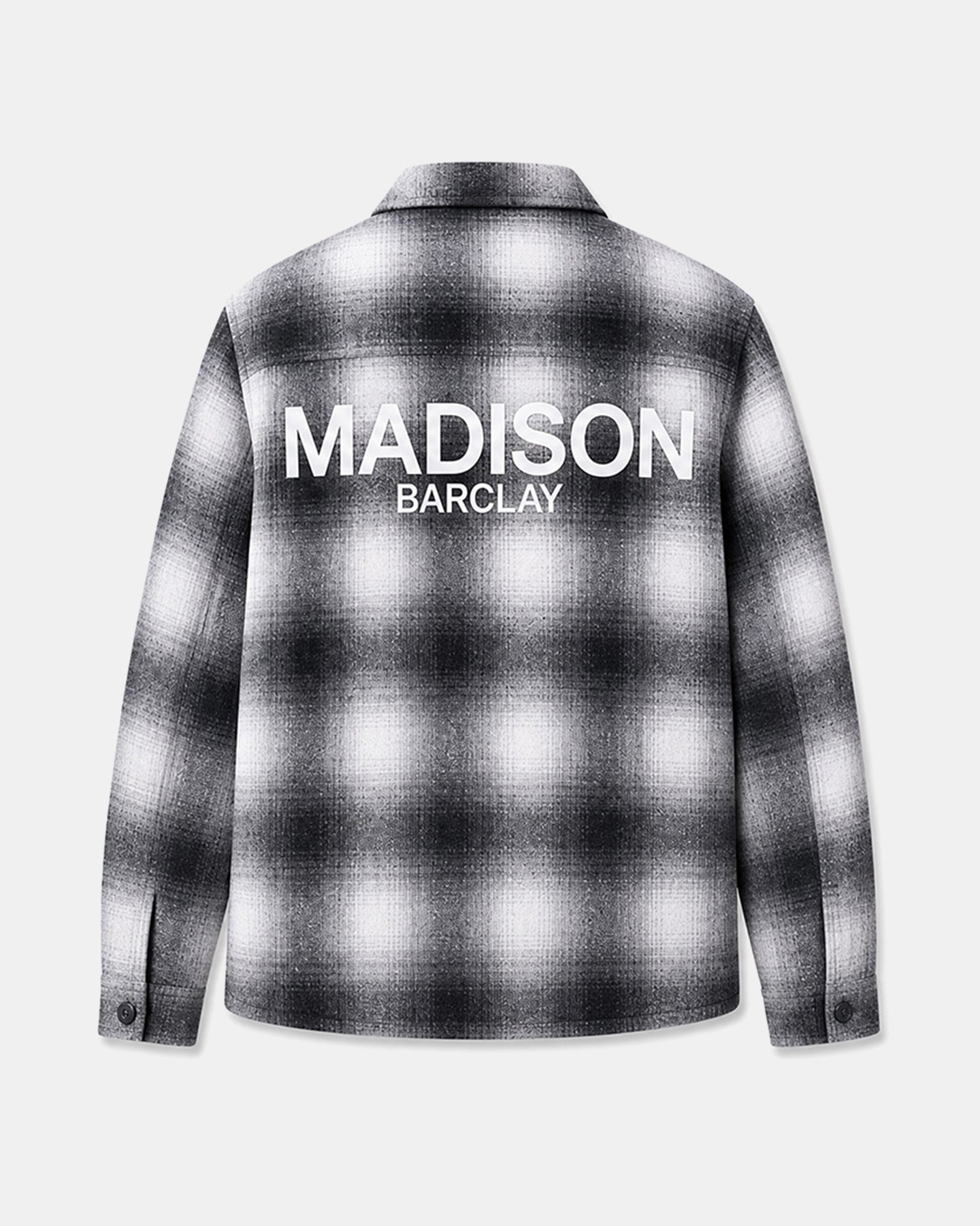 Staten Checked Shacket - Ice Grey