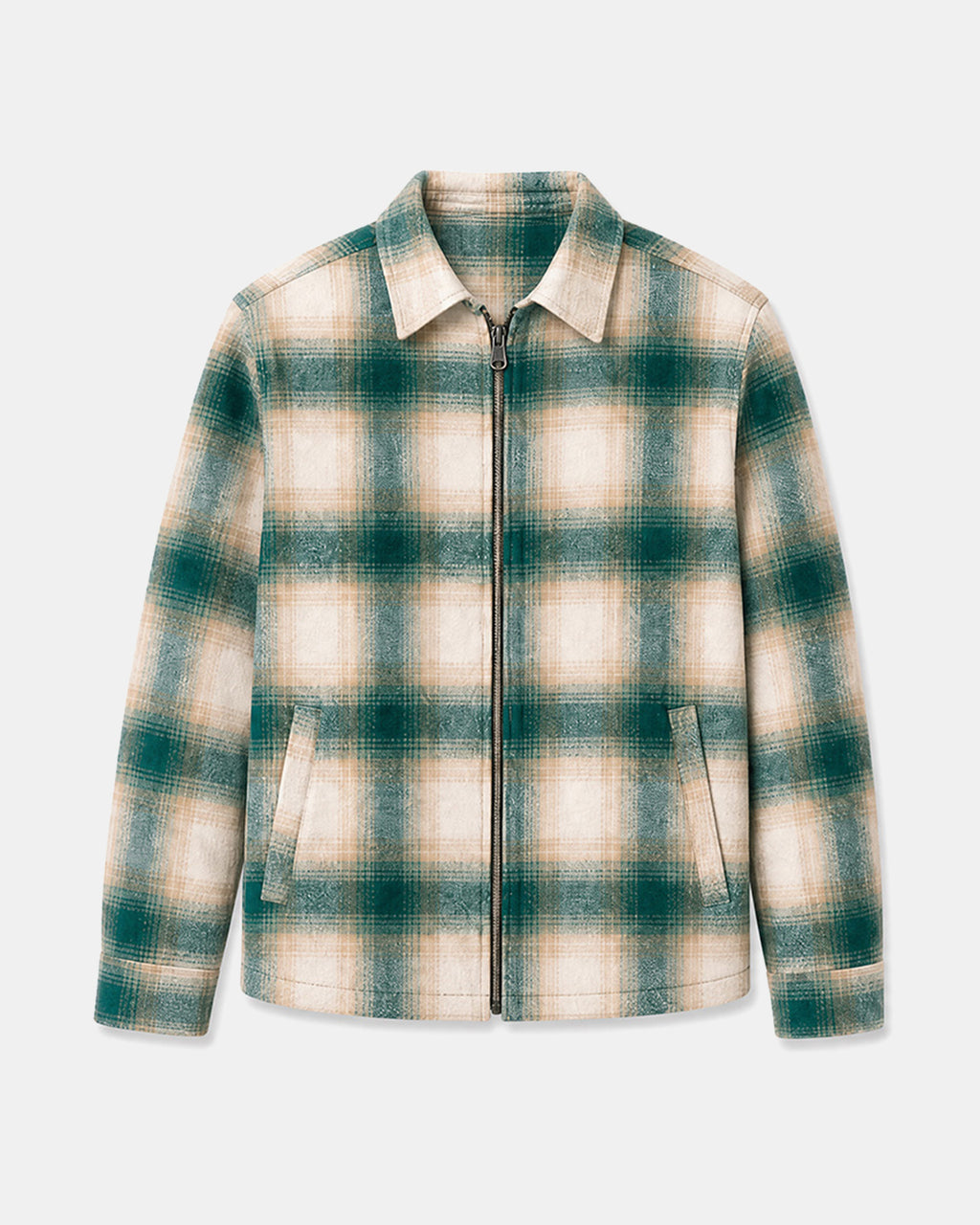 Staten Checked Shacket - Teal