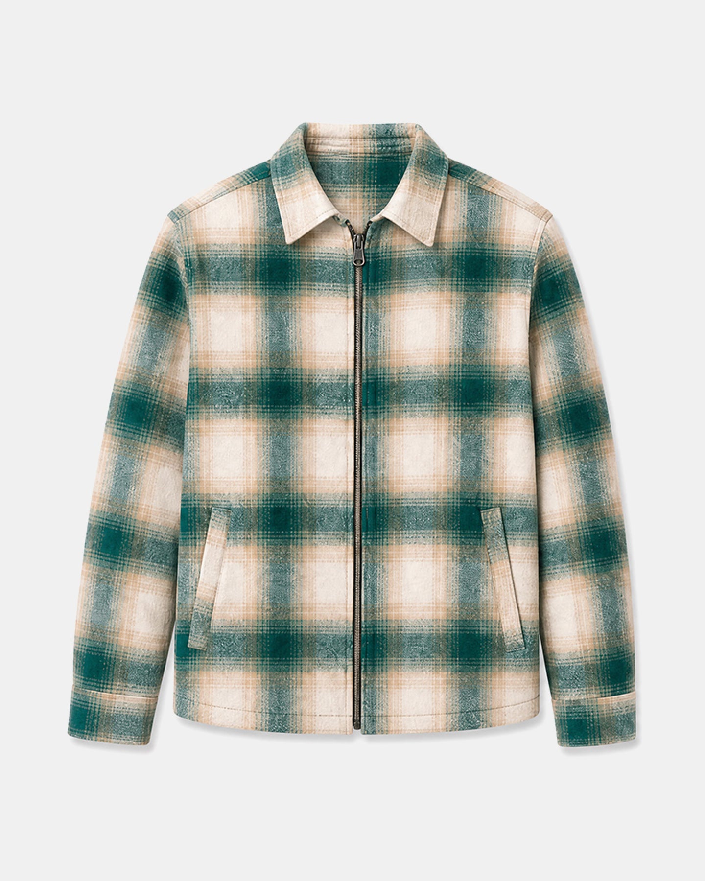 Staten Checked Shacket - Teal