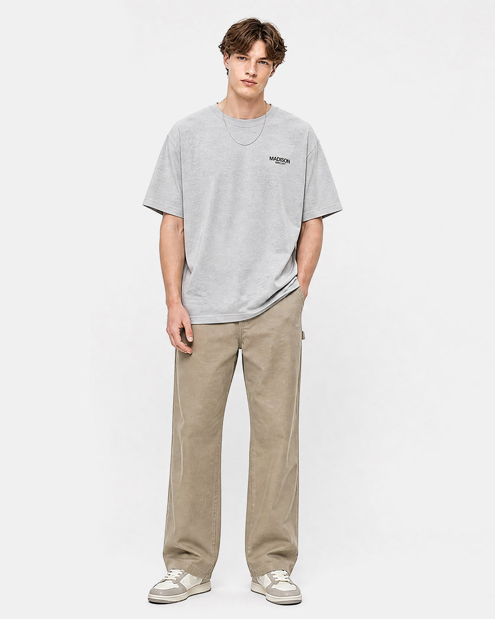Madison Relaxed Fit T-Shirt- Ocean Avenue - Grey