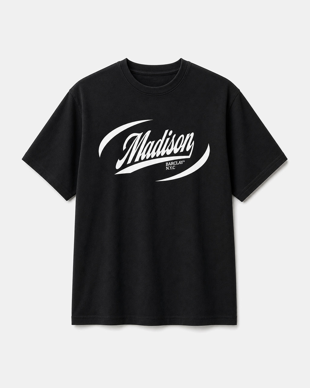 Madison Relaxed Fit T-Shirt- Racing 2.0- Black