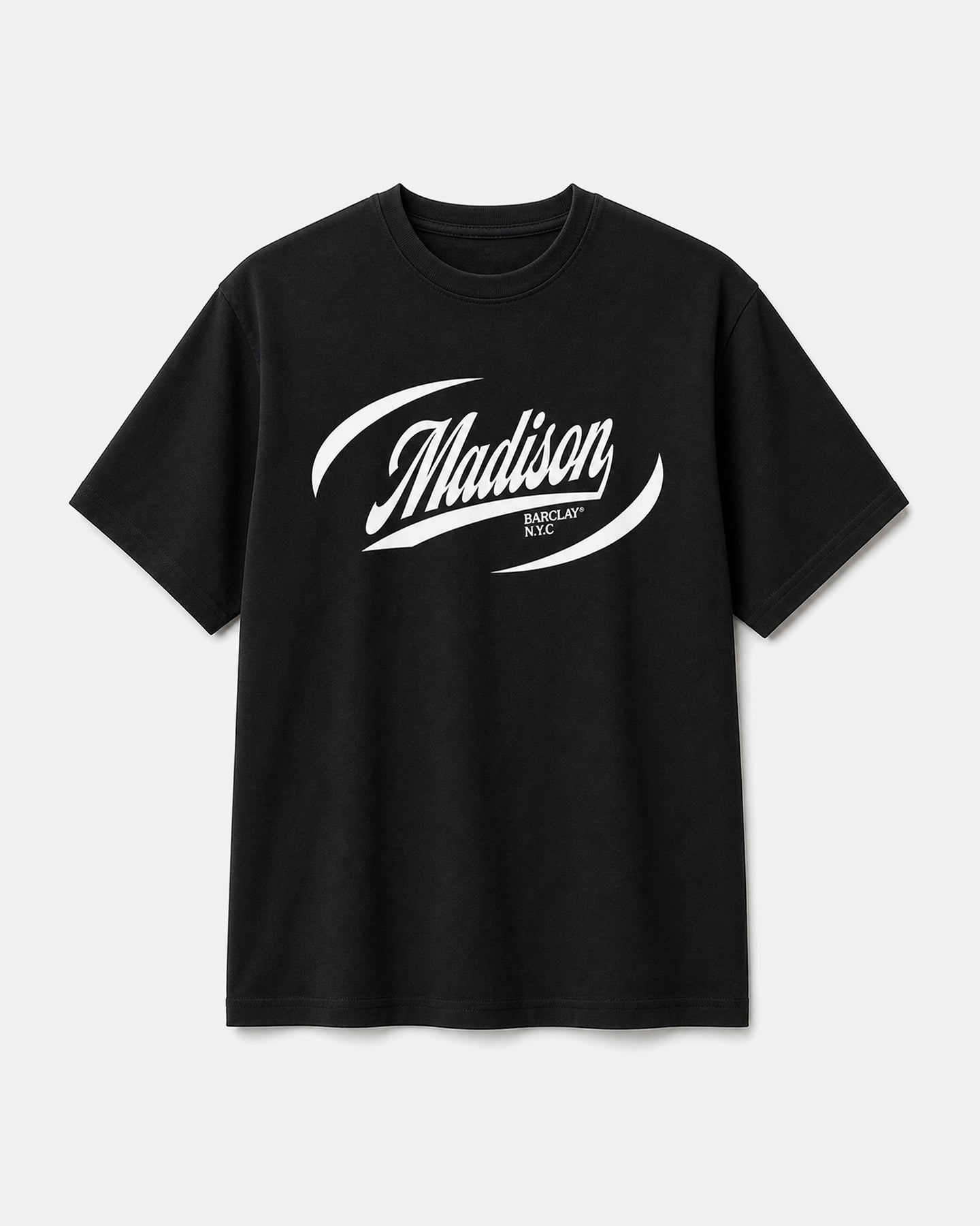 Madison Relaxed Fit T-Shirt- Racing 2.0- Black