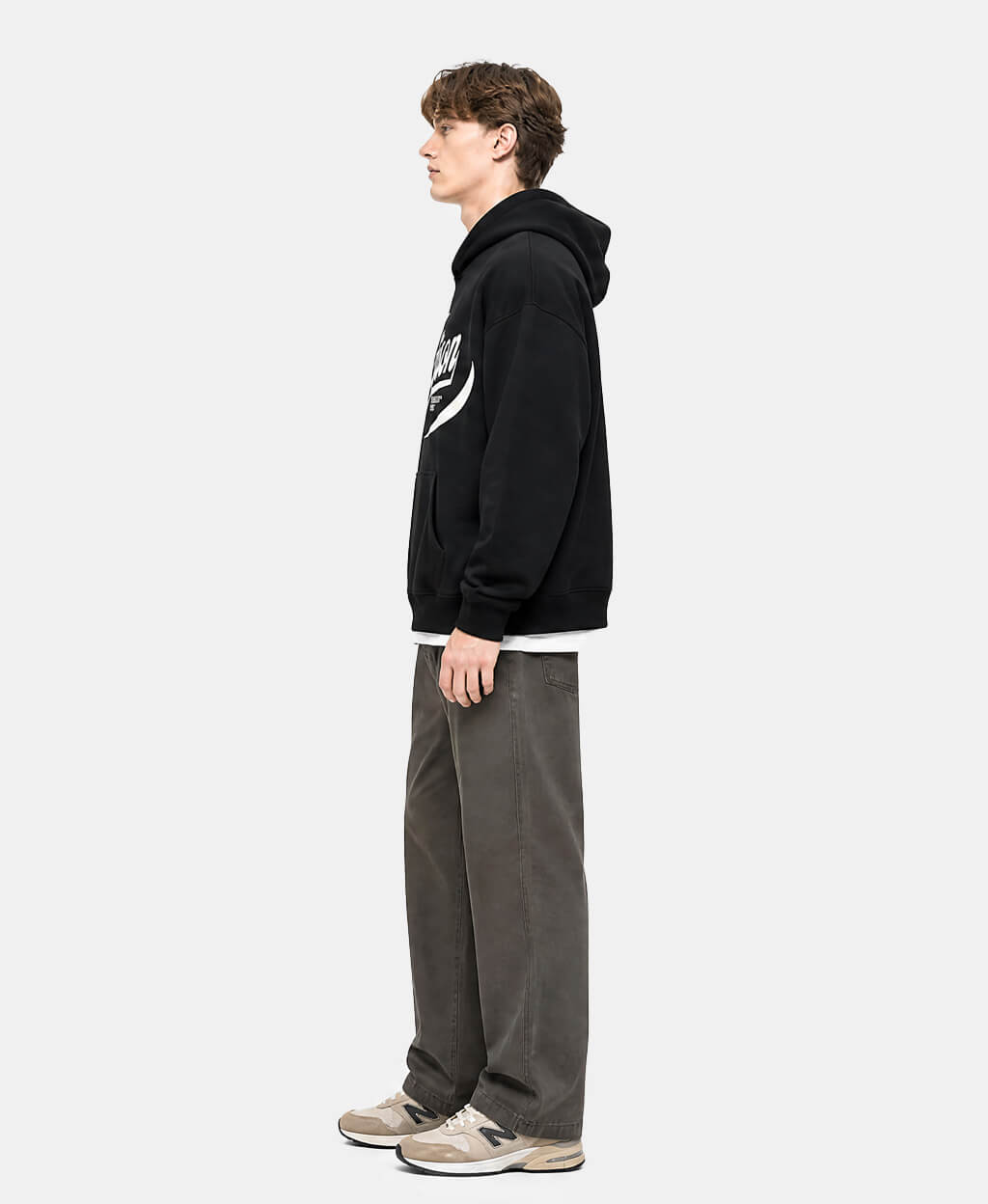 Madison Relaxed Fit Hoodie- Racing 2.0- Black