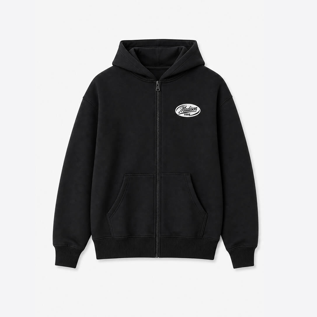 Madison Relaxed Fit Full Zip Hoodie- Racing