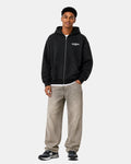 Madison Relaxed Fit Full Zip Hoodie- Ocean Avenue- Black